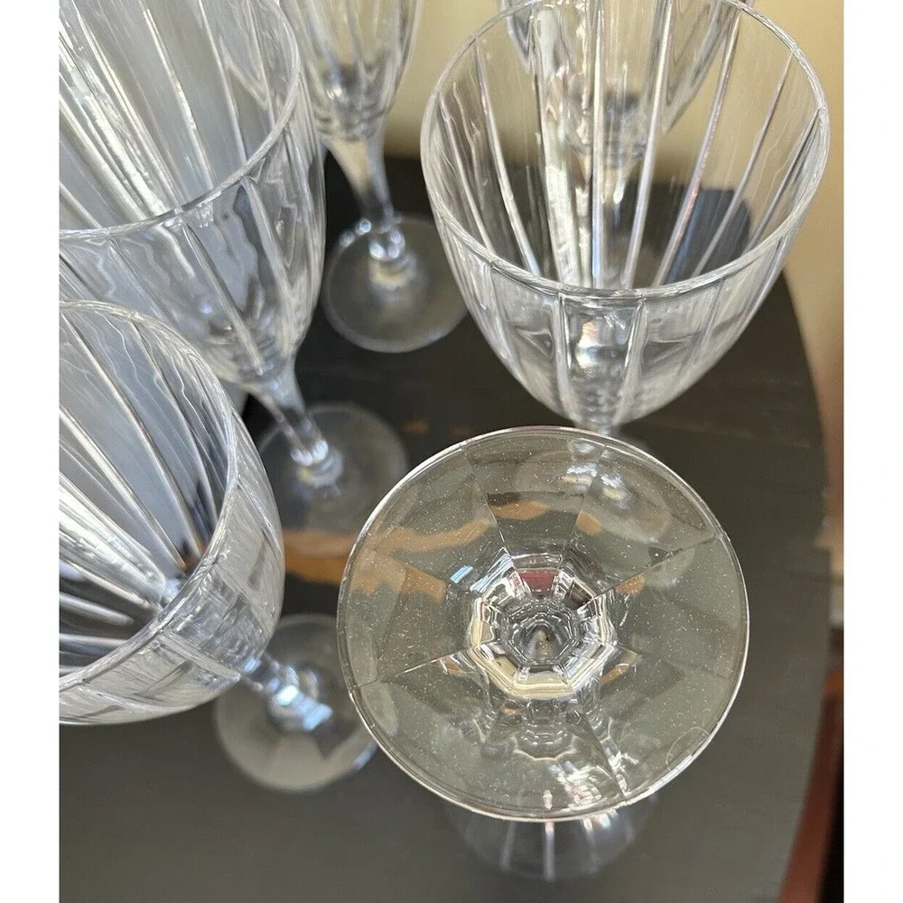 Sasaki Caren‎ Wine/water Glass Goblets set of 6 NEW original box